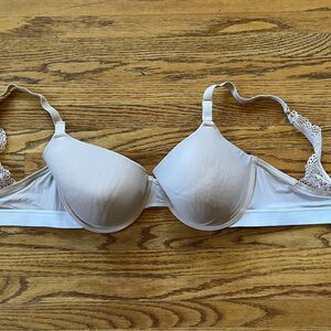 LIVELY Beige Lightly Lined Adjustable Straps Bra   Women's Size 34DD